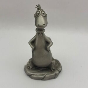 Vintage 1995 Hudson Pewter Dino Figurine The Flintstones Hanna Barbera USA 2.75"